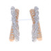 David Yurman Pavéflex Diamond Hoop Earrings - White Gold 18k Round 1.00ctw Twist David Yurman Pavéflex Diamond Hoop Earrings - White Gold 18k Round 1.00ctw Twist