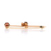 Yellow Gold Garnet & Seed Pearl Edwardian Three-Leaf Clover Brooch - 14k Round Yellow Gold Garnet & Seed Pearl Edwardian Three-Leaf Clover Brooch - 14k Round