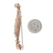 Rose Gold Glass Victorian Five-Stone Bar Brooch 14k Mine Scrollwork Antique Pin Rose Gold Glass Victorian Five-Stone Bar Brooch 14k Mine Scrollwork Antique Pin