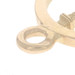 Rose Gold Eiffel Tower Circle Charm - 18k Paris, France Souvenir Pendant Rose Gold Eiffel Tower Circle Charm - 18k Paris, France Souvenir Pendant