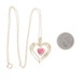 Yellow Gold Lab-Created Ruby & Diamond Necklace 18" - 10k Heart 1.62ctw Love Yellow Gold Lab-Created Ruby & Diamond Necklace 18" - 10k Heart 1.62ctw Love