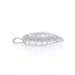 White Gold Diamond Ribbon Heart Pendant - 10k Single & Baguette .50ctw Love White Gold Diamond Ribbon Heart Pendant - 10k Single & Baguette .50ctw Love