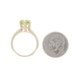 Yellow Gold Peridot Solitaire Ring - 14k Round 1.25ct Engagement Yellow Gold Peridot Solitaire Ring - 14k Round 1.25ct Engagement