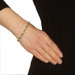 Yellow Gold Emerald & Diamond Link Bracelet 6 3/4" - 14k Oval 3.78ctw Yellow Gold Emerald & Diamond Link Bracelet 6 3/4" - 14k Oval 3.78ctw