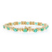 Yellow Gold Emerald & Diamond Link Bracelet 6 3/4" - 14k Oval 3.78ctw Yellow Gold Emerald & Diamond Link Bracelet 6 3/4" - 14k Oval 3.78ctw