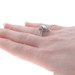White Gold Goshenite & Ruby Two-Stone Bypass Ring - 14k Oval 1.22ctw Ribbon White Gold Goshenite & Ruby Two-Stone Bypass Ring - 14k Oval 1.22ctw Ribbon
