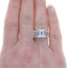 White Gold Aquamarine & Diamond Ring - 18k Emerald Cut 2.66ctw White Gold Aquamarine & Diamond Ring - 18k Emerald Cut 2.66ctw