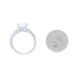 White Gold Aquamarine & Diamond Ring - 18k Emerald Cut 2.66ctw White Gold Aquamarine & Diamond Ring - 18k Emerald Cut 2.66ctw