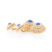 Tiffany & Co. Sapphire Vintage Cufflinks Yellow Gold 14k Cab 2.38ctw Rope Circle Tiffany & Co. Sapphire Vintage Cufflinks Yellow Gold 14k Cab 2.38ctw Rope Circle