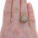 Yellow Gold Diamond Victorian Cluster Cocktail Ring 18k Mine Euro1.28ctw Convert Yellow Gold Diamond Victorian Cluster Cocktail Ring 18k Mine Euro1.28ctw Convert