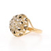 Yellow Gold Diamond Victorian Cluster Cocktail Ring 18k Mine Euro1.28ctw Convert Yellow Gold Diamond Victorian Cluster Cocktail Ring 18k Mine Euro1.28ctw Convert