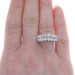 White Gold Diamond Cluster Cocktail Ring - 14k Round Brilliant 1.00ctw Tiered White Gold Diamond Cluster Cocktail Ring - 14k Round Brilliant 1.00ctw Tiered
