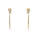 Yellow Gold Pearl Stud Hoop Earring Enhancers - 14k Jackets Yellow Gold Pearl Stud Hoop Earring Enhancers - 14k Jackets