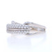 White Gold Diamond Cluster Band - 18k Round Brilliant 1.00ctw Ring White Gold Diamond Cluster Band - 18k Round Brilliant 1.00ctw Ring