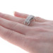 White Gold Diamond Cluster Band - 18k Round Brilliant 1.00ctw Ring White Gold Diamond Cluster Band - 18k Round Brilliant 1.00ctw Ring
