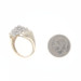 Yellow Gold Diamond Cluster Cocktail Ring - 10k Single Cut .50ctw Knife-Edge Yellow Gold Diamond Cluster Cocktail Ring - 10k Single Cut .50ctw Knife-Edge