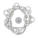 Sterling Silver Circle Link Station Necklace 31" - 925 Flat Snake Chain Sterling Silver Circle Link Station Necklace 31" - 925 Flat Snake Chain