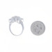 White Gold Fancy Blue Diamond Snowflake Cluster Cocktail Ring 14k 1.00ctwTreated White Gold Fancy Blue Diamond Snowflake Cluster Cocktail Ring 14k 1.00ctwTreated