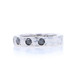 White Gold Black Diamond Five-Stone Hammered Band 14k .50ctw WedRing Sz6 Treated White Gold Black Diamond Five-Stone Hammered Band 14k .50ctw WedRing Sz6 Treated