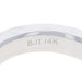 White Gold Black Diamond Five-Stone Hammered Band 14k .50ctw WedRing Sz6 Treated White Gold Black Diamond Five-Stone Hammered Band 14k .50ctw WedRing Sz6 Treated