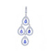 White Gold Tanzanite Diamond Chandelier Dangle Pendant - 14k Pear 2.47ctw White Gold Tanzanite Diamond Chandelier Dangle Pendant - 14k Pear 2.47ctw