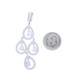 White Gold Tanzanite Diamond Chandelier Dangle Pendant - 14k Pear 2.47ctw White Gold Tanzanite Diamond Chandelier Dangle Pendant - 14k Pear 2.47ctw