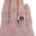 Yellow Gold Amethyst Diamond Ring - 14k Oval 3.30ctw Yellow Gold Amethyst Diamond Ring - 14k Oval 3.30ctw