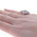 White Gold Fancy Blue Diamond Cluster Cocktail Ring - 10k .50ctw Floral Treated White Gold Fancy Blue Diamond Cluster Cocktail Ring - 10k .50ctw Floral Treated