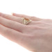 Yellow Gold Citrine Cocktail Solitaire Ring - 14k Marquise .90ct Filigree