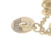 Nanis Oval Charm Link Bracelet 7 1/2" - Yellow Gold 18k Cable Chain Italy Nanis Oval Charm Link Bracelet 7 1/2" - Yellow Gold 18k Cable Chain Italy