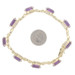 Yellow Gold Amethyst Diamond Link Bracelet 7 1/4" - 18k Oval 32.78ctw Yellow Gold Amethyst Diamond Link Bracelet 7 1/4" - 18k Oval 32.78ctw