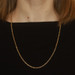 Yellow Gold Square Byzantine Chain Necklace 23 3/4" - 10k Yellow Gold Square Byzantine Chain Necklace 23 3/4" - 10k