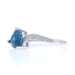 White Gold London Blue Topaz & Diamond Bypass Ring 14k Fantasy Trillion 1.81ctw White Gold London Blue Topaz & Diamond Bypass Ring 14k Fantasy Trillion 1.81ctw