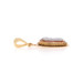 Yellow Gold Banded Agate Vintage Solitaire Pendant - 14k Carved Cameo Silhouette Yellow Gold Banded Agate Vintage Solitaire Pendant - 14k Carved Cameo Silhouette