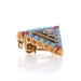 Yellow Gold Phi Delta Chi Badge 14k Ruby Opal 1910s1920s Pharmacy Fraternity Pin Yellow Gold Phi Delta Chi Badge 14k Ruby Opal 1910s1920s Pharmacy Fraternity Pin