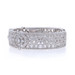 Judith Ripka Cubic Zirconia Hinged Cuff Bracelet 7" Sterling925 Floral Medallion Judith Ripka Cubic Zirconia Hinged Cuff Bracelet 7" Sterling925 Floral Medallion