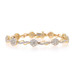 Yellow Gold Diamond Link Bracelet 7" -14k Round Brilliant 5.40ctw Flower Garland Yellow Gold Diamond Link Bracelet 7" -14k Round Brilliant 5.40ctw Flower Garland