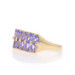 Yellow Gold Tanzanite Diamond Cluster Cocktail Ring - 14k Pear 1.85ctw Yellow Gold Tanzanite Diamond Cluster Cocktail Ring - 14k Pear 1.85ctw