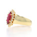 Yellow Gold Ruby Diamond Halo Ring - 18k Marquise 1.50ctw Yellow Gold Ruby Diamond Halo Ring - 18k Marquise 1.50ctw