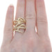 Yellow Gold Diamond Bypass Band - 18k Round Brilliant .20ctw Twisting Vine Ring Yellow Gold Diamond Bypass Band - 18k Round Brilliant .20ctw Twisting Vine Ring