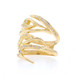 Yellow Gold Diamond Bypass Band - 18k Round Brilliant .20ctw Twisting Vine Ring Yellow Gold Diamond Bypass Band - 18k Round Brilliant .20ctw Twisting Vine Ring