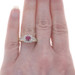 Yellow Gold Ruby Diamond Halo Ring - 14k Round .99ctw Yellow Gold Ruby Diamond Halo Ring - 14k Round .99ctw
