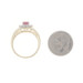 Yellow Gold Ruby Diamond Halo Ring - 14k Round .99ctw Yellow Gold Ruby Diamond Halo Ring - 14k Round .99ctw