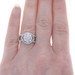 White Gold Diamond Cluster Halo Ring - 14k Round Brilliant 1.33ctw White Gold Diamond Cluster Halo Ring - 14k Round Brilliant 1.33ctw