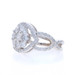 White Gold Diamond Cluster Halo Ring - 14k Round Brilliant 1.33ctw White Gold Diamond Cluster Halo Ring - 14k Round Brilliant 1.33ctw