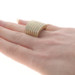 Yellow Gold Diamond Cluster Cocktail Band - 18k Round 1.15ctw Stripes Ring Yellow Gold Diamond Cluster Cocktail Band - 18k Round 1.15ctw Stripes Ring