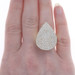 Yellow Gold Pavé Diamond Leaf Cluster Cocktail Ring -18k Round 3.00ctw Botanical