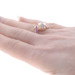 Rose Gold Diamond Lab-Created Ruby Retro Bypass Ring - 14k .40ctw Vintage Scroll Rose Gold Diamond Lab-Created Ruby Retro Bypass Ring - 14k .40ctw Vintage Scroll