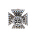 White Gold Alpha Tau Omega Badge - 18k Seed Pearl Enamel ATO Fraternity Pin White Gold Alpha Tau Omega Badge - 18k Seed Pearl Enamel ATO Fraternity Pin