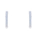 White Gold Diamond Huggie Hoop Earrings - 14k Round .12ctw French Set Pierced White Gold Diamond Huggie Hoop Earrings - 14k Round .12ctw French Set Pierced